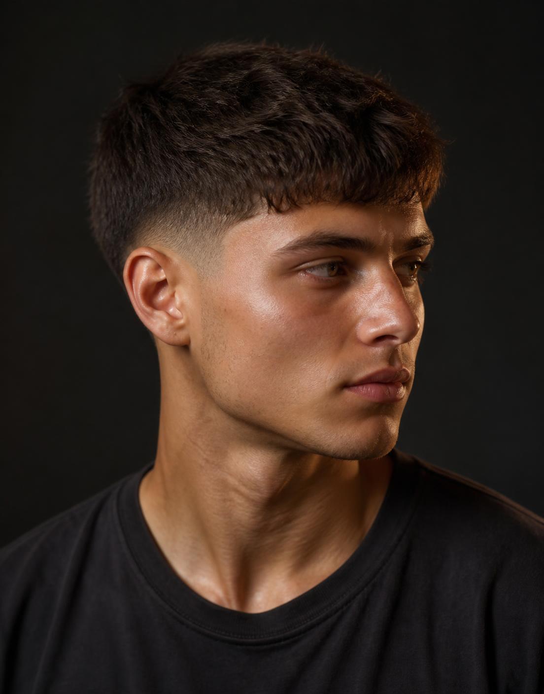 Moderne textured crop met korte zijkanten